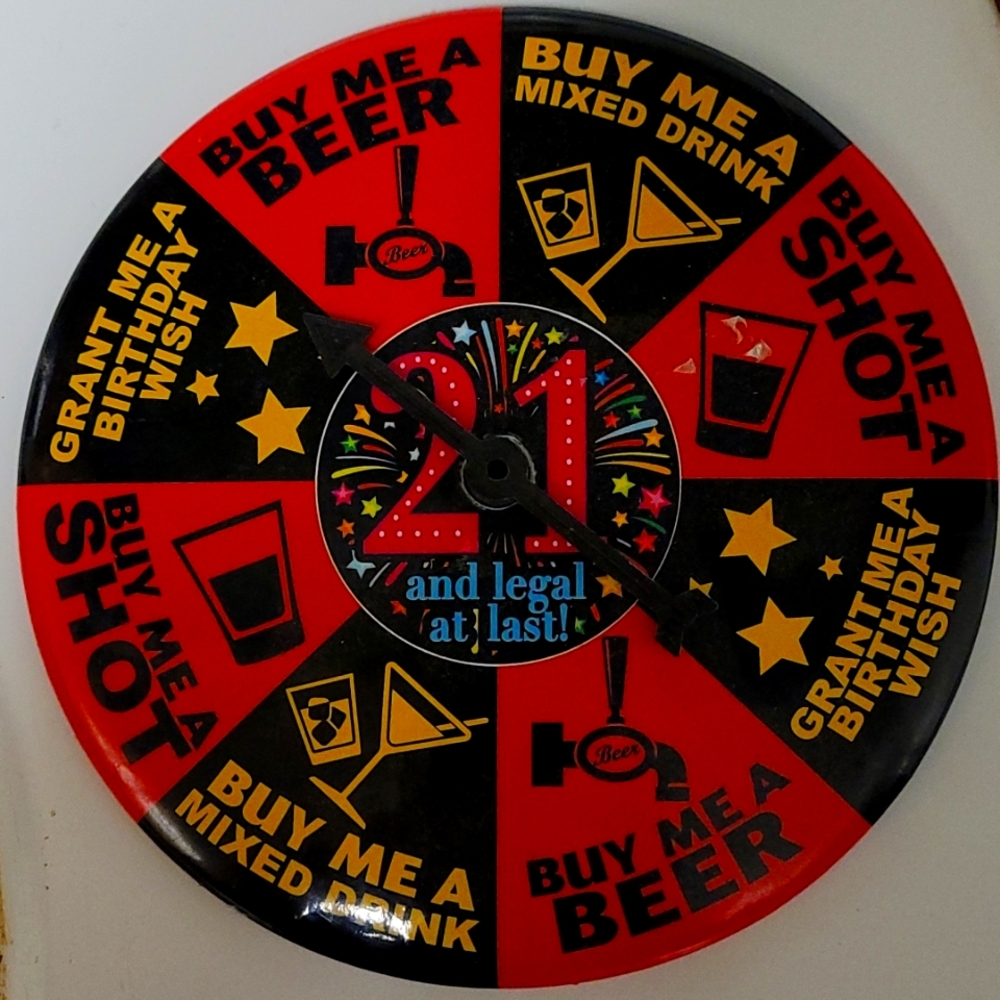 21 and Legal at Last Spinner Pin